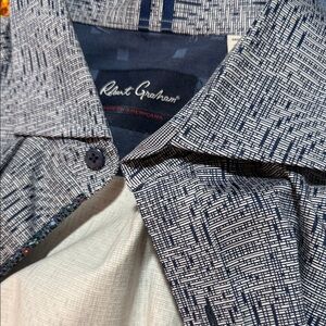 Robert Graham Blue Geometric Shirt